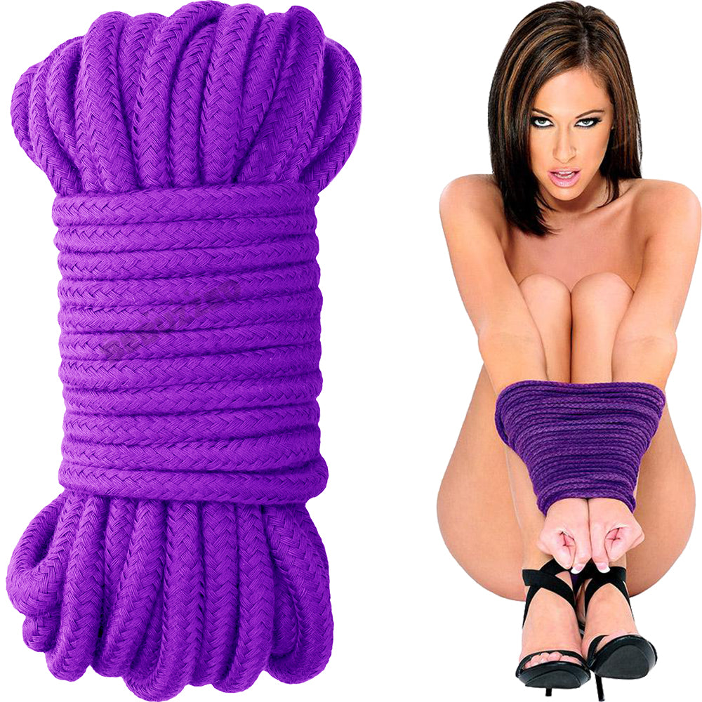 Bebuzzed BDSM Bondage Rope 10 Meters Purple