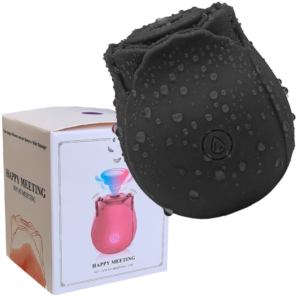 Rose Air Pulse Clitoral Stimulator Sucking Vibrator Clit Sucker Nipple Sex Toy