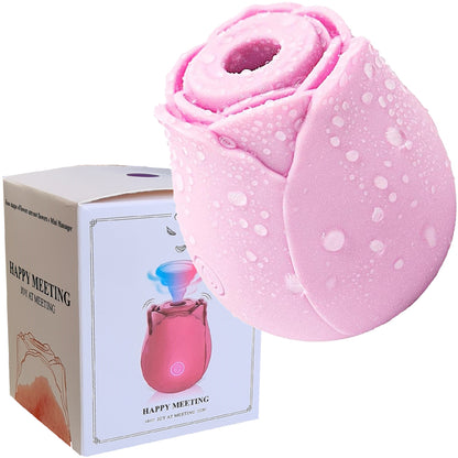 Rose Air Pulse Clitoral Stimulator Sucking Vibrator Clit Sucker Nipple Sex Toy