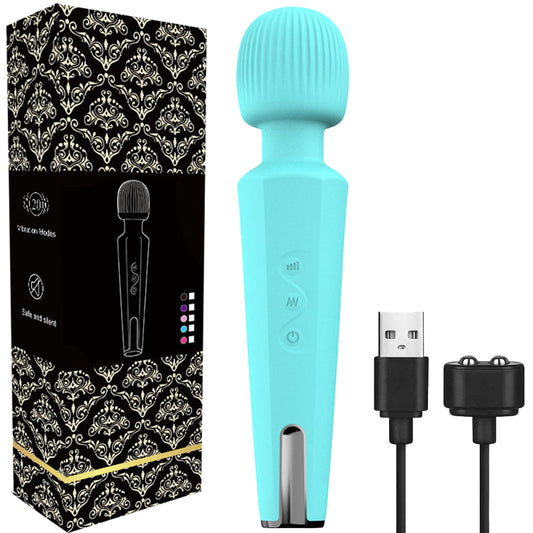 BeBuZZed Sally Massage Wand USB Rechargeable Vibrator Teal