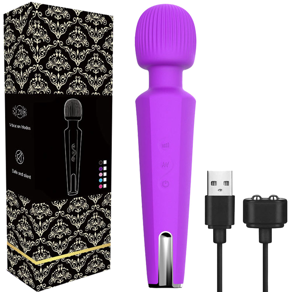 BeBuZZed Sally Massage Wand USB Rechargeable Vibrator Purple