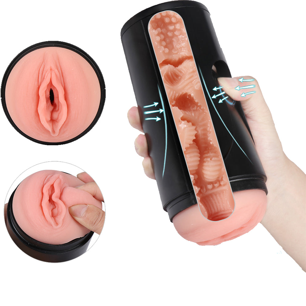Sandy 3D Realistic Male Masturbator Cup Pocket Pussy Mens Penis Stroker Vagina