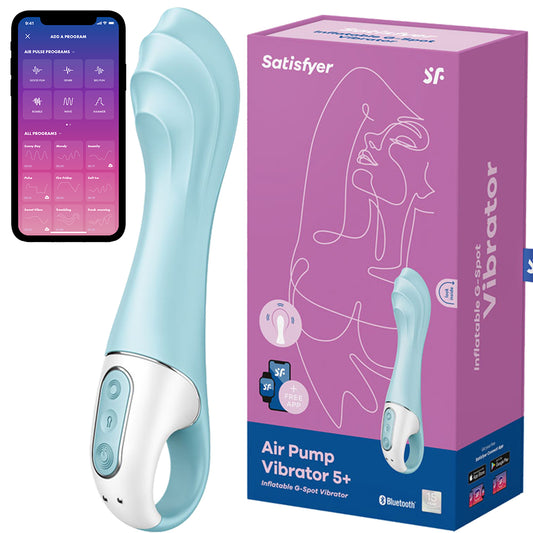 8" Satisfyer Air Pump Vibrator 5+ INFLATABLE G Spot Anal APP Control USB Sex Toy