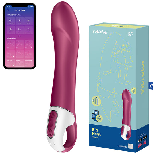 9" Satisfyer Big Heat Warming G-Spot Vibrator Rechargeable Dildo Vibe Sex Toy