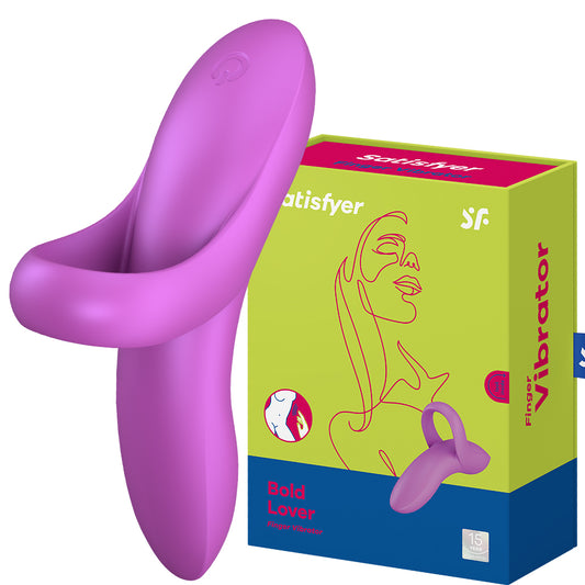 Satisfyer Bold Lover Finger Vibrator Rechargeable Clitoris Stimulator Sex Toy