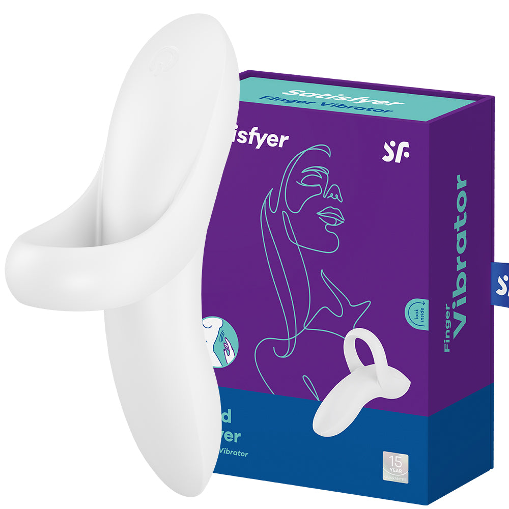 Satisfyer Finger Vibrator Clitoris Stimulator Rechargeable Couples Adult Sex Toy