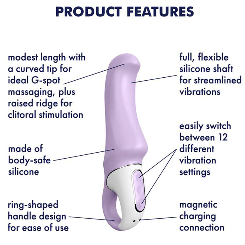 Satisfyer Charming Smile G Spot Clitoral Stimulator USB Vibrator Dildo Sex Toy