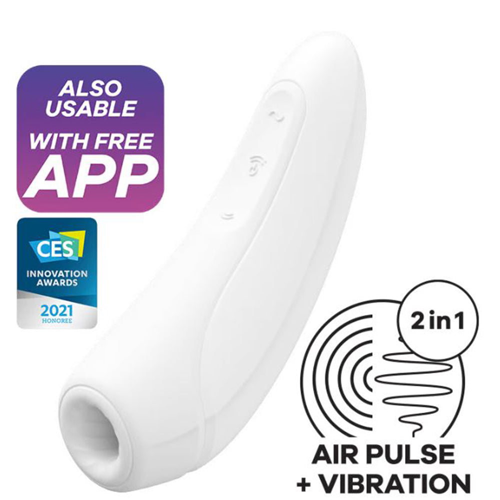 Satisfyer Curvy 1+ Air Pulse Clitoral Stimulator APP Control Vibrator Sex Toy