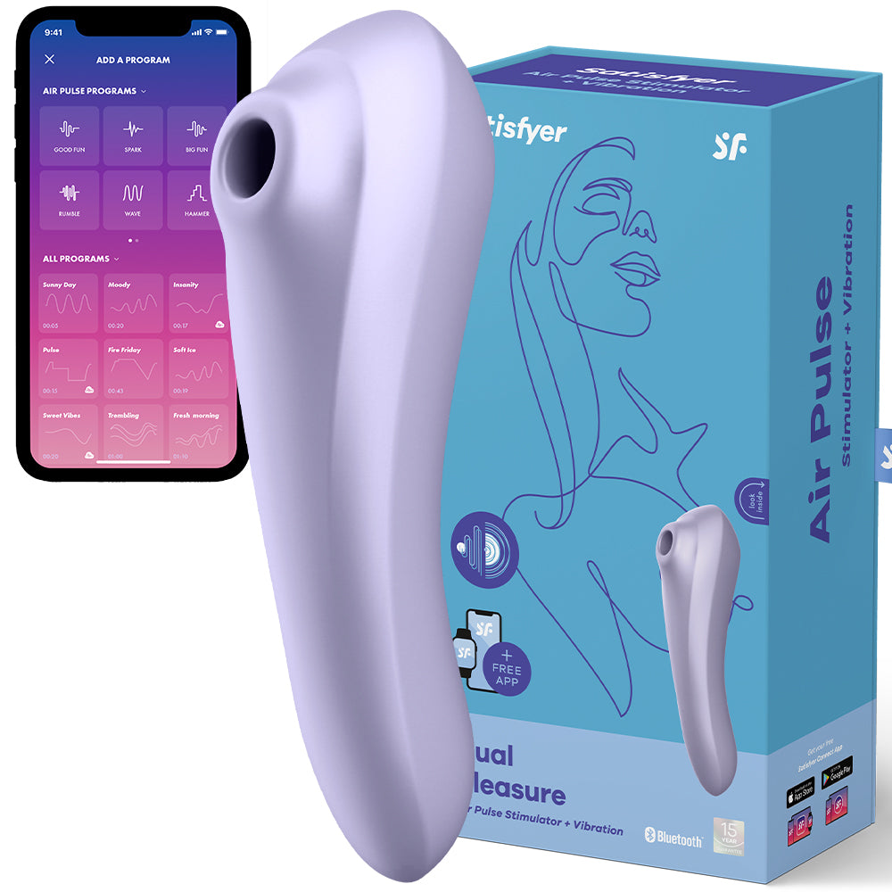 Satisfyer Dual Pleasure Clitoral Stimulator G-Spot Vibrator Sucker APP Control