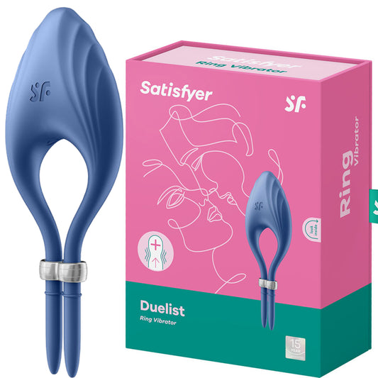 Satisfyer Duelist ADJUSTABLE Vibrating Cock Ring Couples Stamina USB Sex Toy