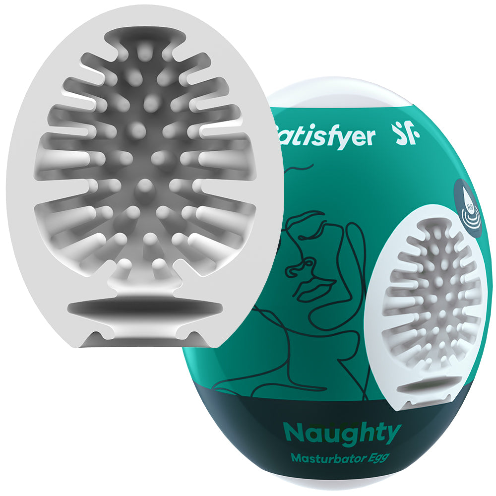 Satisfyer Masturbator Eggs - Naughty 3 Pack Male 3D Stroker