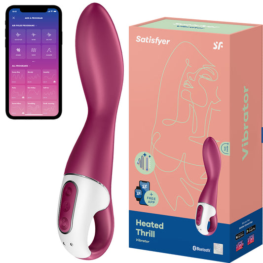 Satisfyer Heated Thrill Warming Vibrator APP Control Vibe USB Couples Sex Toy