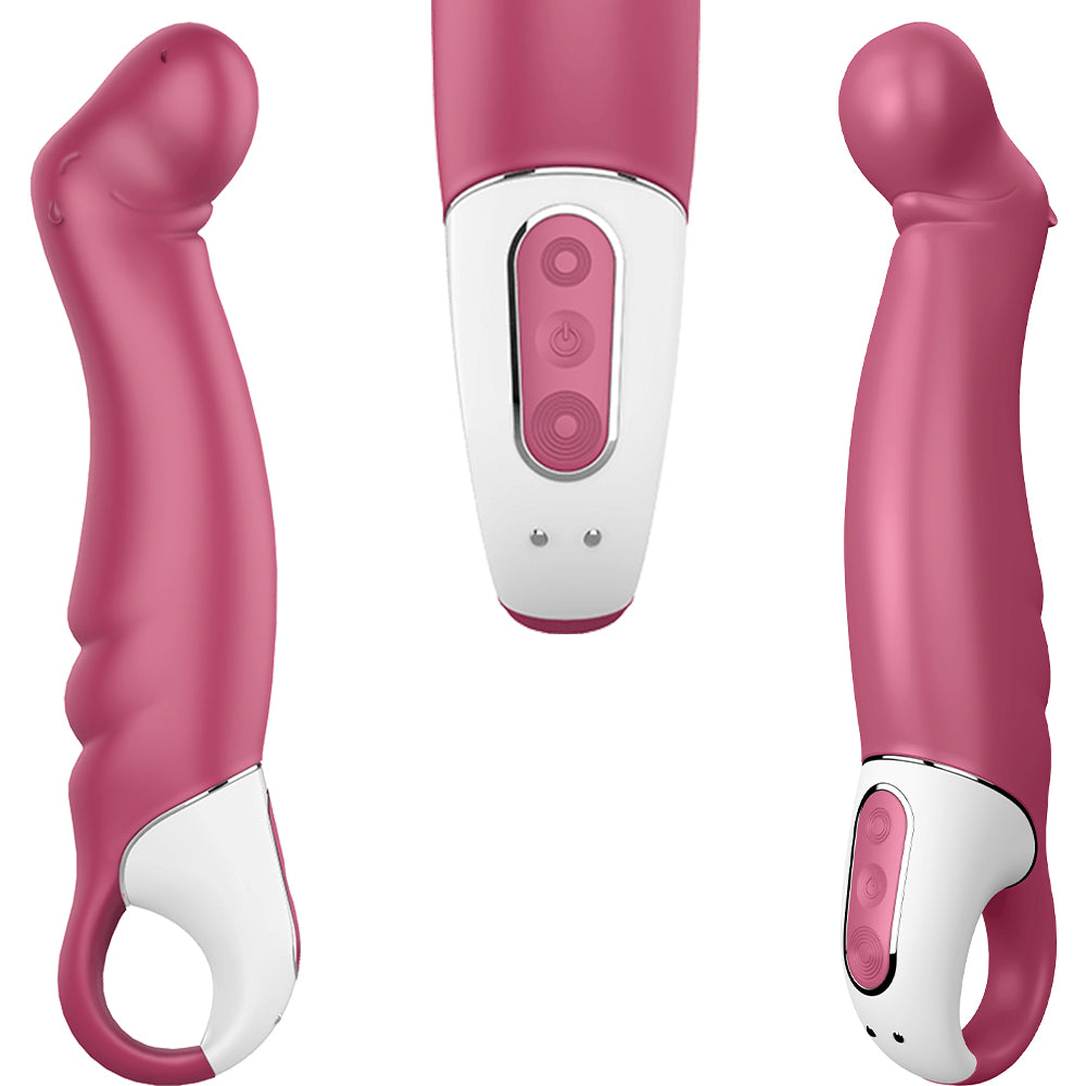 Satisfyer Petting Hippo Vibrator 8.9" Prostate Anal Rechargeable Sex Toy