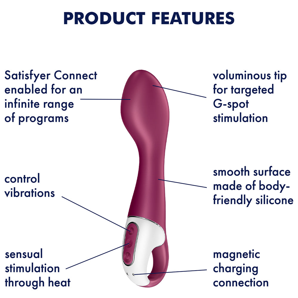 Satisfyer Hot Spot Warming G-Spot Vibrator APP Control USB Rechargeable Sex Toy