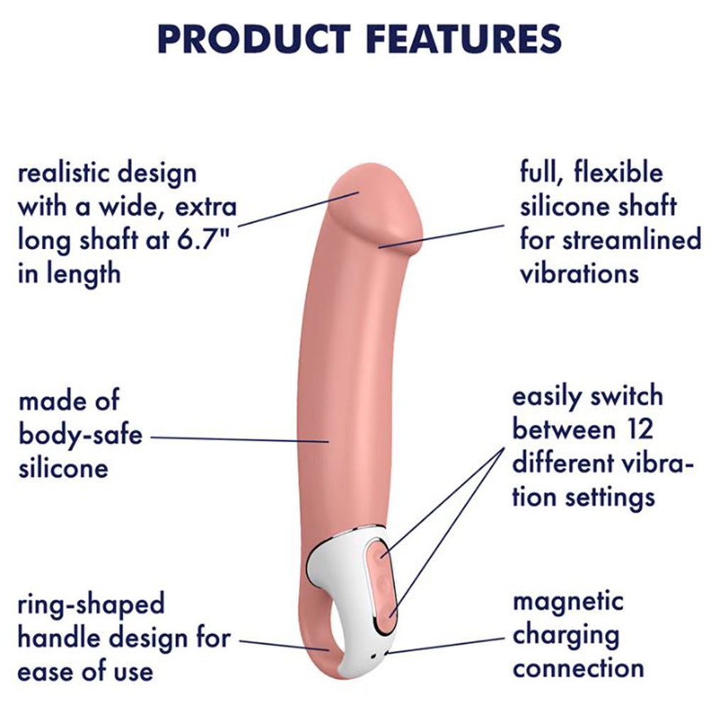 Satisfyer Master G Spot Vibrator Clitoral Stimulator Rechargeable Dildo Sex Toy