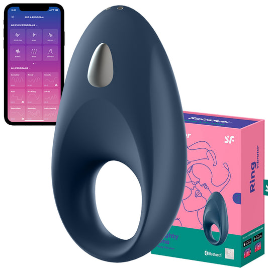 Satisfyer Mighty Cock Ring APP Control WiFi Vibrating Couples Penis Delay USB