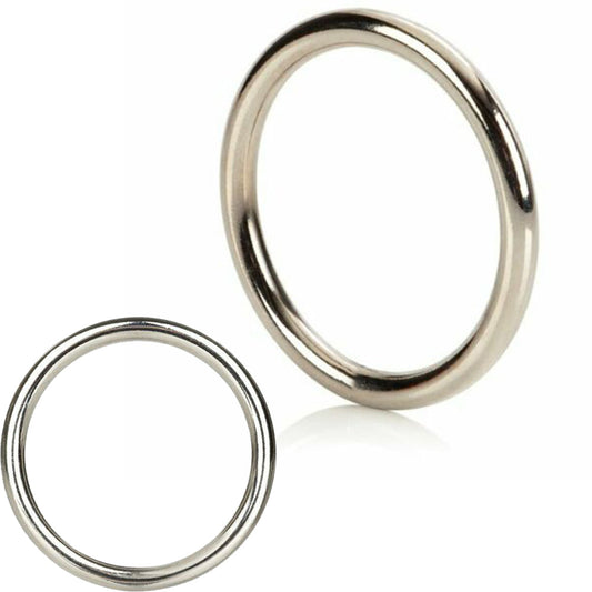 Bebuzzed Metal Cock Ring Stainless Steel 40mm x 3mm Silver