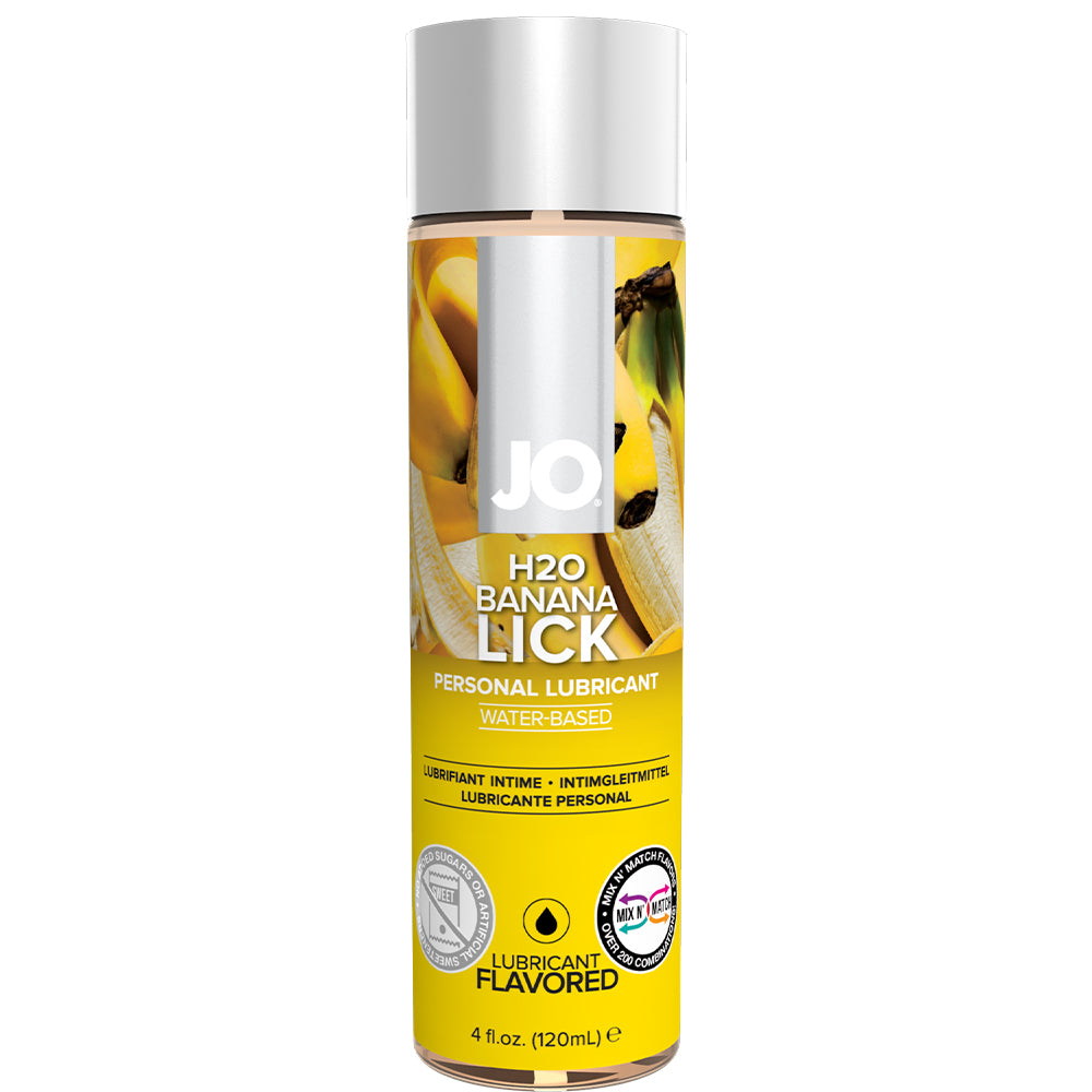 System JO H2O Flavored Banana Lick Personal Lubricant Oral Sex Lube 120ml