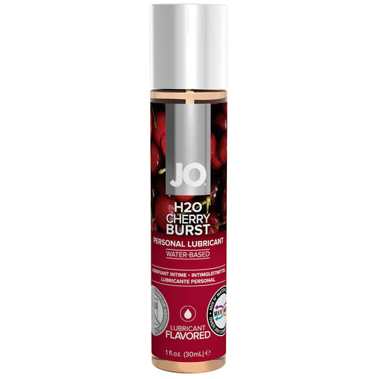 System JO H2O Flavored Cherry Burst Personal Lubricant Oral Sex Lube 30ml