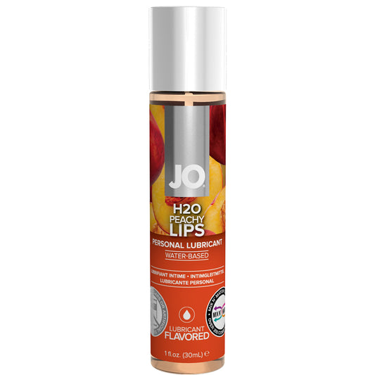 System JO H2O Flavored Peachy Lips Personal Lubricant Oral Sex Lube 30ml