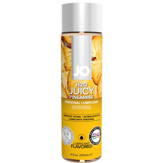 System JO H2O Flavored Juicy Pineapple Personal Lubricant Oral Sex Lube 120ml