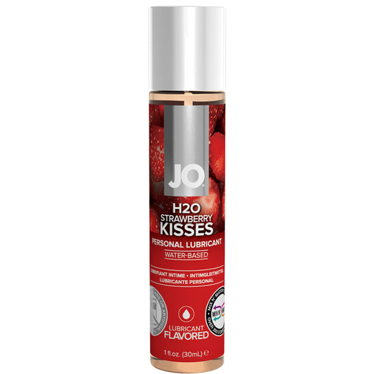 System JO H2O Flavored Strawberry Kiss Personal Lubricant Oral Sex Lube 30ml