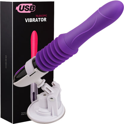 Thrusting Sex Machine Telescopic Automatic Dildo Vibrator Suction Cup Sex Toy