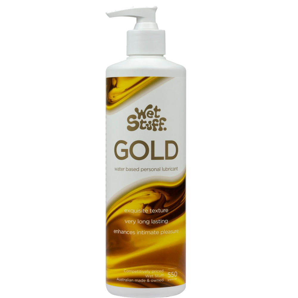 Wet Stuff Gold 550g Pump Water-Based Lubricant