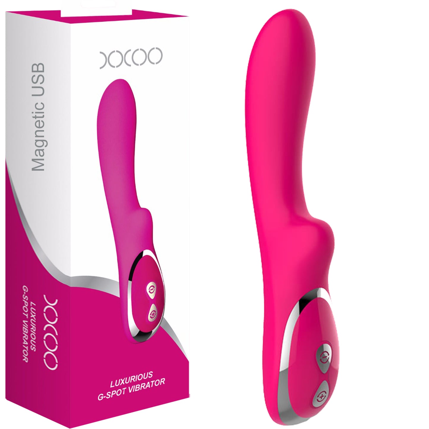 XXOO G-Spot Vibrator Flexible Rabbit Magnetic USB Rechargeable Female Sex Toy