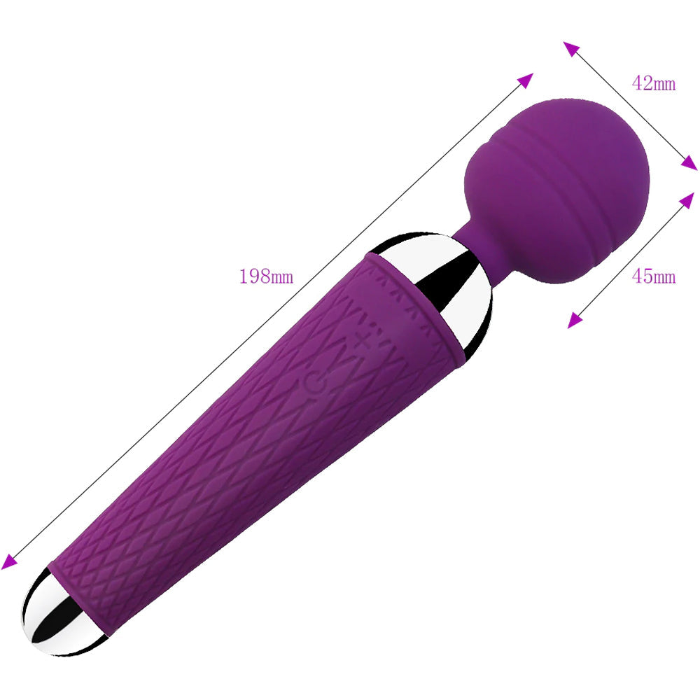 BeBuZZed Wafer Wand USB Rechargeable Vibrator Pink