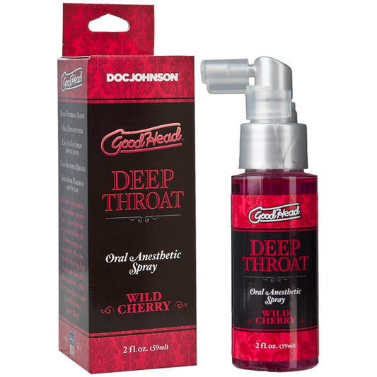 GoodHead Deep Throat Spray CHERRY Oral Sex Lube Desensitizer Personal Lubricant