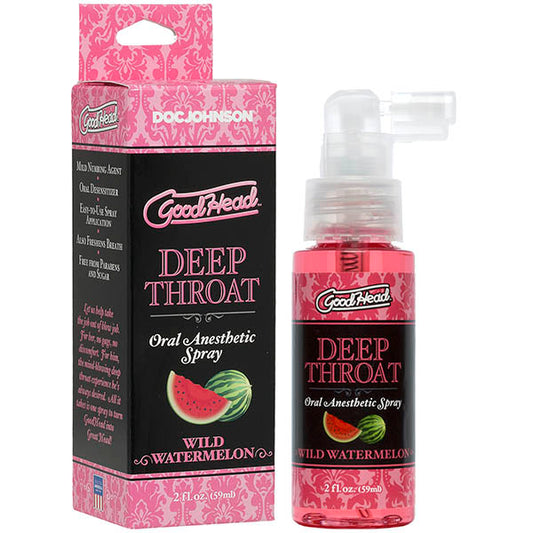 GoodHead Deep Throat Spray WATERMELON Oral Sex Lube Desensitizer Lubricant