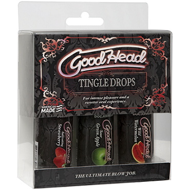 GoodHead - Tingle Drops - 3-Pack (Watermelon, Sour Apple, Strawberry)