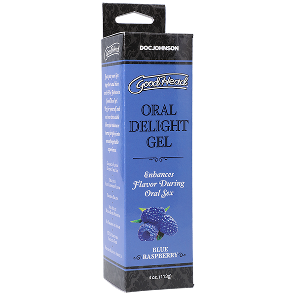 GoodHead Oral Delight Gel BLUE RASPBERRY Oral Sex Lube Personal Lubricant