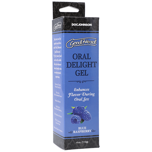 GoodHead Oral Delight Gel BLUE RASPBERRY Oral Sex Lube Personal Lubricant