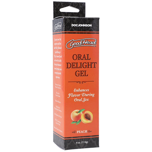 GoodHead Oral Delight Gel PEACH Oral Sex Lube Personal Lubricant