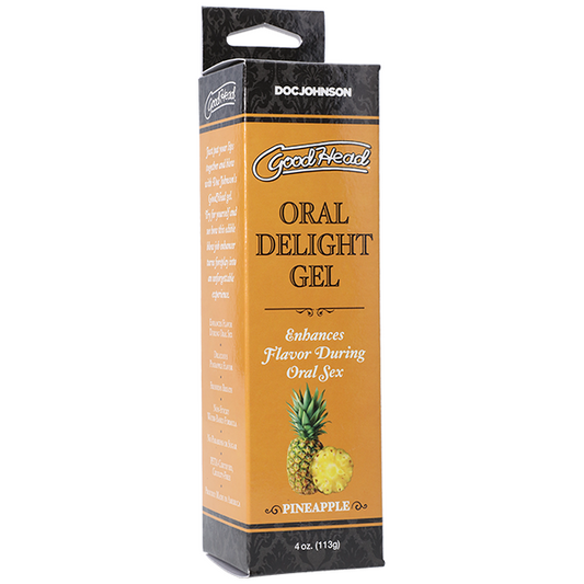 GoodHead Oral Delight Gel PINEAPPLE Oral Sex Lube Personal Lubricant