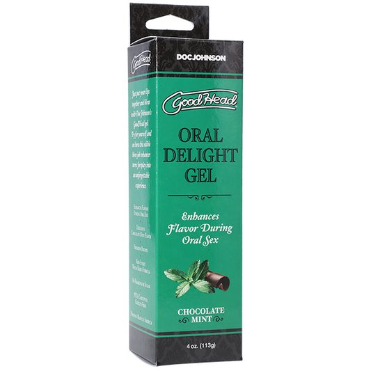 GoodHead Oral Delight Gel CHOCOLATE MINT Oral Sex Lube Personal Lubricant