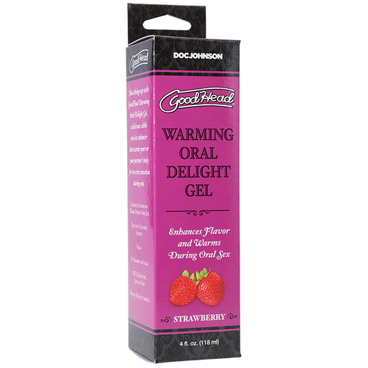 GoodHead - Warming Head Oral Delight Gel - Strawberry - 4 fl. oz.