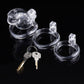 Brutus Shark Chastity Cage Clear