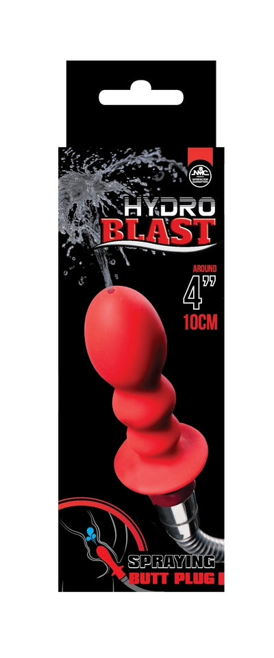 Hydro Blast 4" Silicone Douche Red