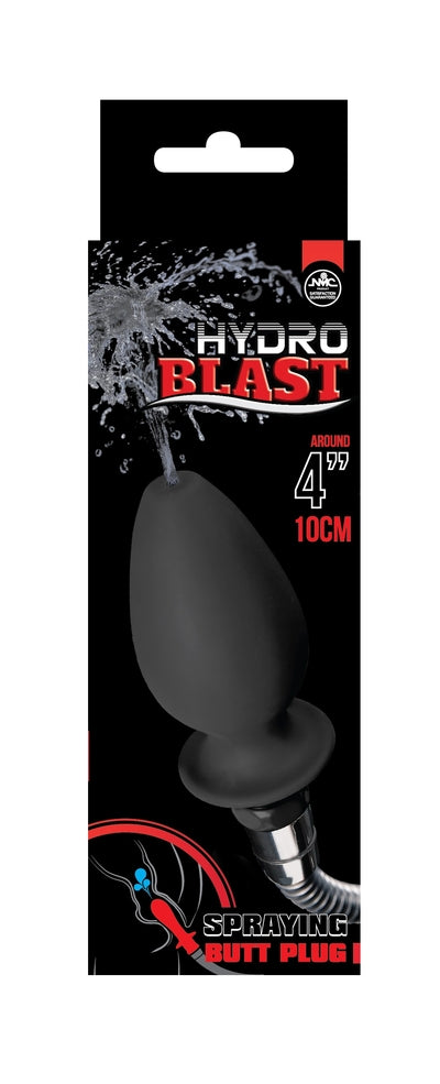 Hydro Blast 4" Silicone Douche Black