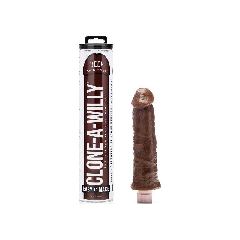 Clone A Willy Deep Brown DIY Penis Casting Kit Vibrating Dildo Vibrator