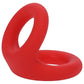 Uplift Silicone Cock Ring Crimson Red
