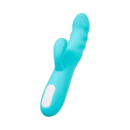 JOS Merry Swirl Rotating Shaft Rabbit Vibrator Blue