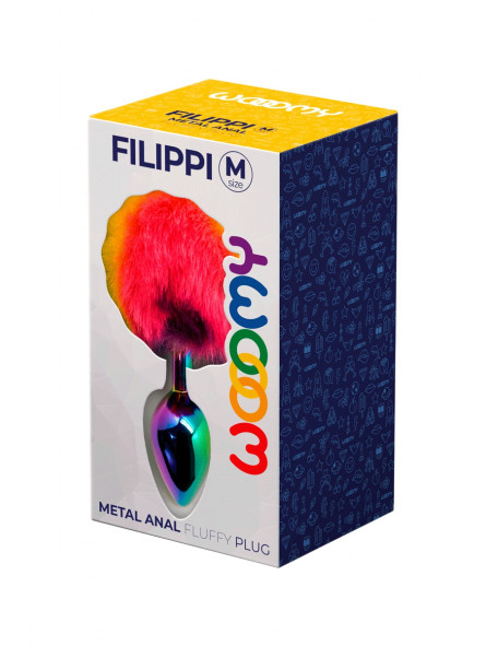 Wooomy Filippi Fluffy Rainbow Metal Plug M