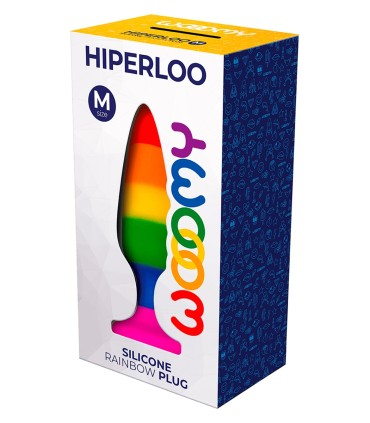 Wooomy Hiperloo Silicone Rainbow Plug M