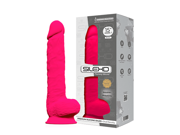 Silexd 15" Realistic Dildo 38cm Giant Dong Balls Suction Cup PINK