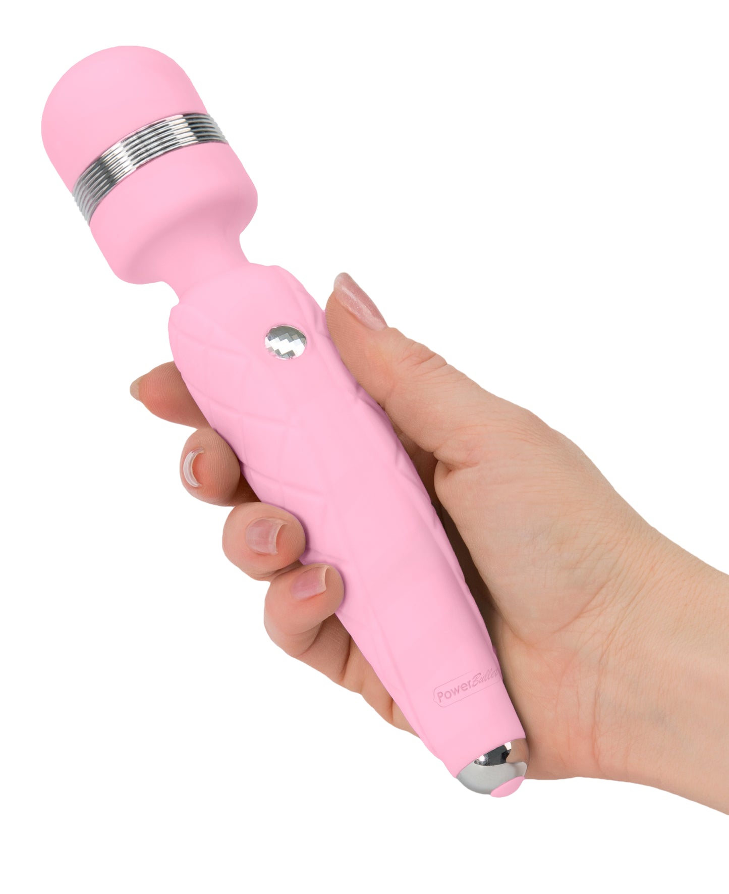 Pillow Talk Cheeky Pink Wand Clitoral Stimulator Rechargeable