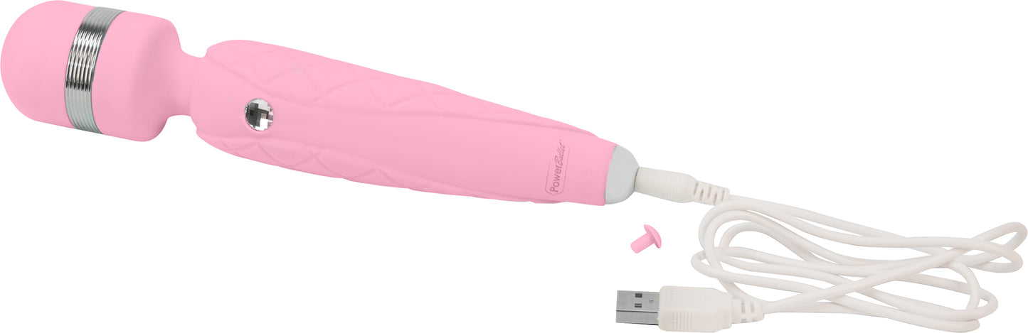 Pillow Talk Cheeky Pink Wand Clitoral Stimulator Rechargeable